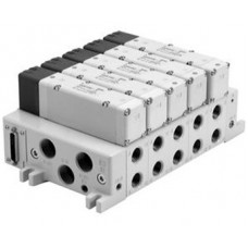 SMC solenoid valve 4 & 5 Port VQ VV5Q51-F, 5000 Series, Base Mounted Manifold, Plug-in, D-sub Connector